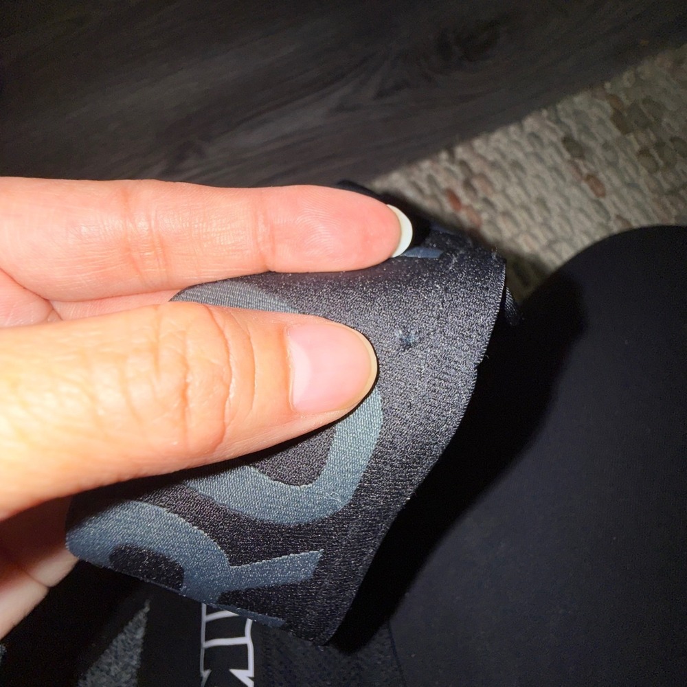 Nike Pro Set XS Black Dri-FIT Crop Top Leggings Mesh Logo Athleisure Gymwear - Picture 7 of 16